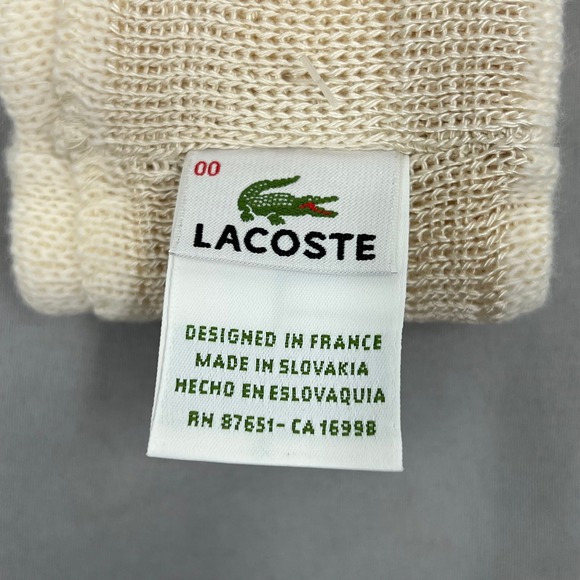 Lacoste Knit Headband Cream Croc Logo Warm Winter Sports Accessories New‎ - Picture 7 of 10